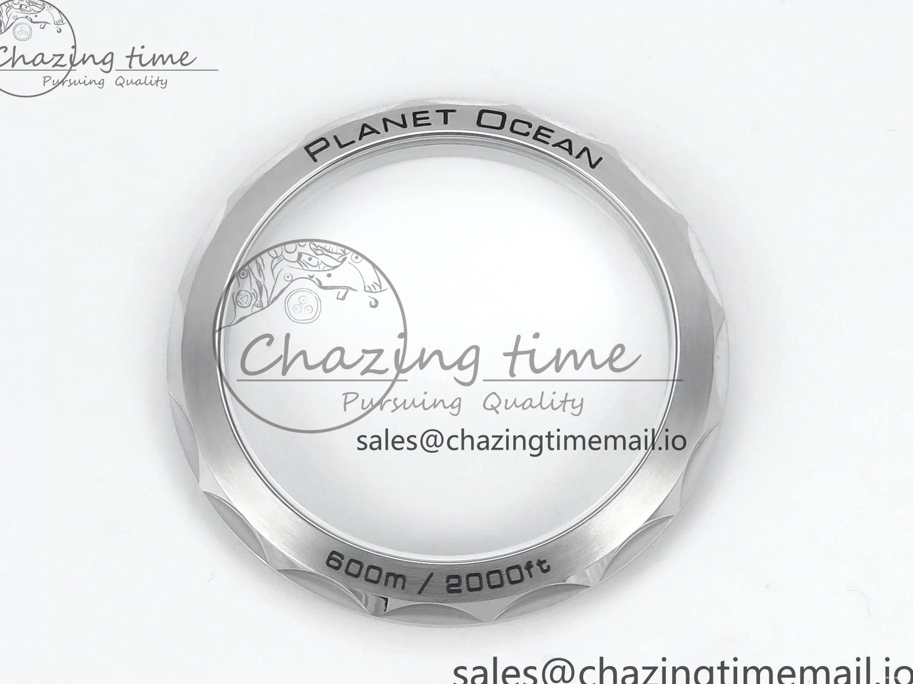 0425 Neat Seamaster Planet Ocean 600M 43.5mm SS SCF 1:1 Best Edition Blue Dial on SS Bracelet A8900 Super Clone 7684